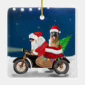 Weihnachtsmann Keramikornament (Rückseite)