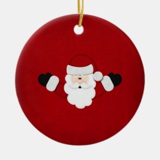 Weihnachtsmann Keramikornament