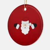 Weihnachtsmann Keramikornament (Links)