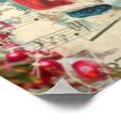 Weihnachtsmann, Kinder, Musikermerke Poster (Ecke)