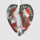 Weihnachtsmann, Kinder nennen Weihnachten Foto Her Ornament (Vorderseite)