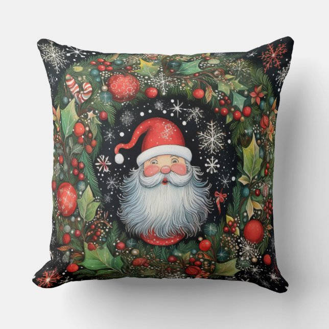 Weihnachtsmann Kissen (Vorderseite)