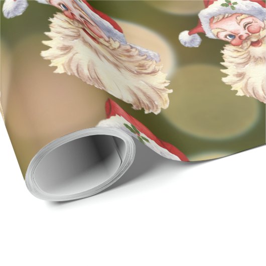 Weihnachtsmann-Klassiker Geschenkpapier (Rolleneckpunkt)