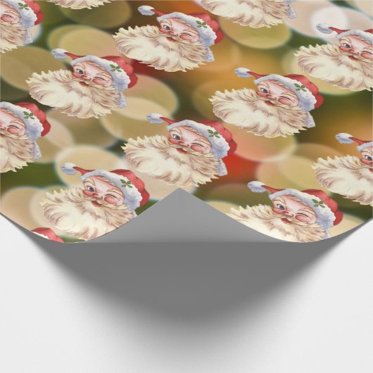 Weihnachtsmann-Klassiker Geschenkpapier (Ecke)