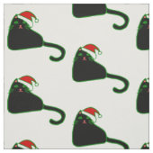 Weihnachtsmann-Klaue, schwarze Katze Stoff (Muster)