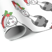 Weihnachtsmann-Klaus Alpaka Geschenkpapier (Rolleneckpunkt)