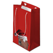 Weihnachtsmann Kleine Geschenktüte (Vorderseite Schrägansicht)