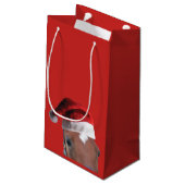 Weihnachtsmann Kleine Geschenktüte (Rückseite Schrägansicht)