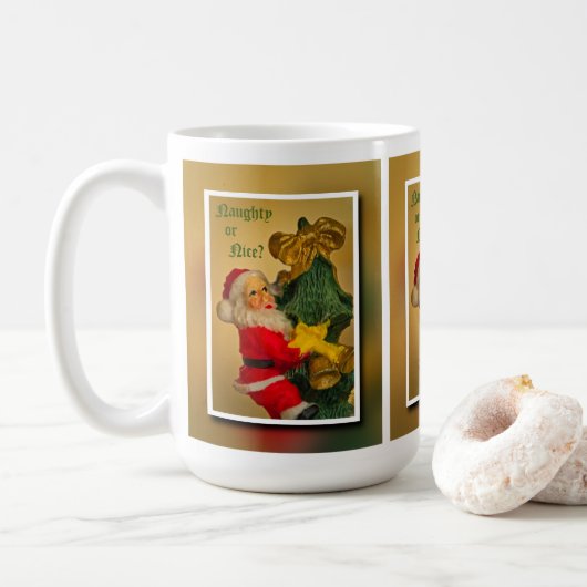 Weihnachtsmann Klettergarten - Funny Kaffeetasse (Mit Donut)