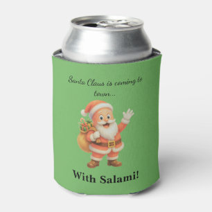 Weihnachtsmann kommt in die Stadt.. Mit Salami! Dosenkühler