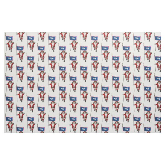 Weihnachtsmann kommt nach Wyoming Stoff (Fat Quarter (45,7 x 55,9 cm))