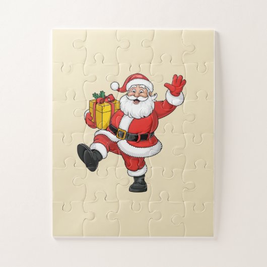 Weihnachtsmann kommt Puzzle (Vertikal)