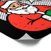 Weihnachtsmann kommt sie sagte Spaß Weihnachten We Poster (Ecke)
