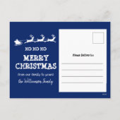 Weihnachtsmann kommt Weihnachten im Foto (Rückseite)