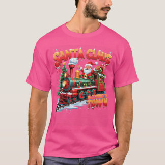 Weihnachtsmann kommt zu Weihnachten lustig T-Shirt