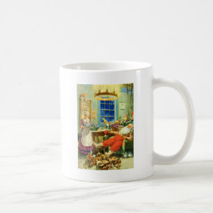 Weihnachtsmann kommt zum Nordpol zurück Kaffeetasse