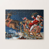 Weihnachtsmann kommt zur Stadt Puzzle (Horizontal)
