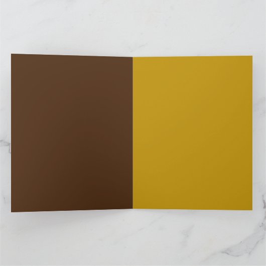 Weihnachtsmann-Kopf-Deep-Bronze Karte (Innenseite)