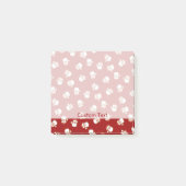 Weihnachtsmann-Kopf-Muster Post-it Klebezettel (Vorderseite)