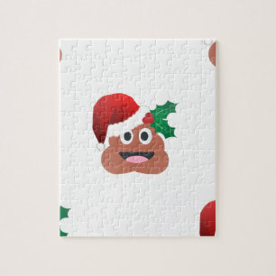 Weihnachtsmann Kot Emoji Puzzle