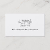 Weihnachtsmann-Kranz Visitenkarte (Rückseite)