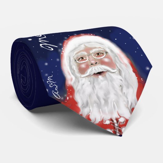 Weihnachtsmann...Kravatte Krawatte (Gerollt)