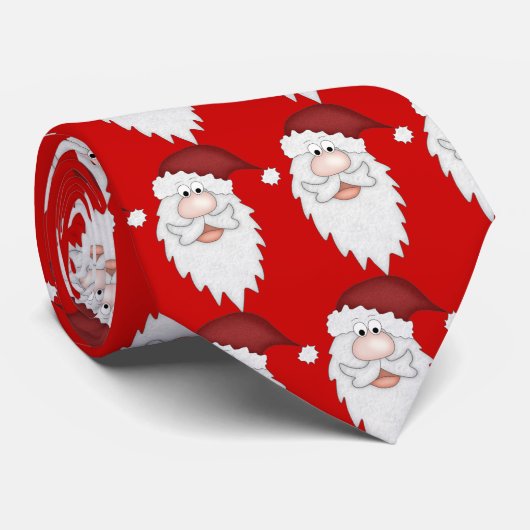 Weihnachtsmann Krawatte (Gerollt)
