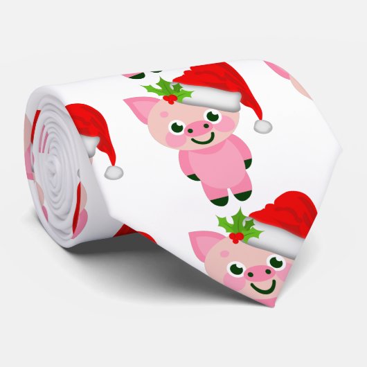 Weihnachtsmann Krawatte (Gerollt)