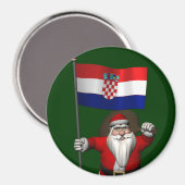 Weihnachtsmann Kroatien besuchen Magnet (Vorderseite/Rückseite)