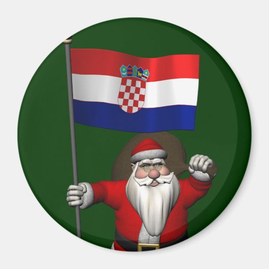 Weihnachtsmann Kroatien besuchen Magnet (Vorne)