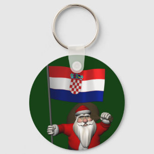 Weihnachtsmann Kroatien besuchen Schlüsselanhänger