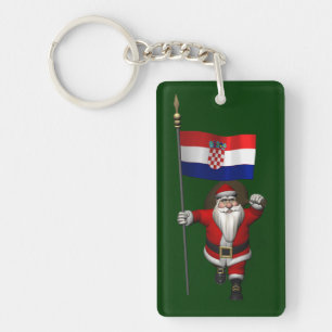 Weihnachtsmann Kroatien besuchen Schlüsselanhänger