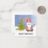 Weihnachtsmann-Kunde froh Weihnachten Mitteilungskarte (Vorderseite/Rückseite Beispiel)