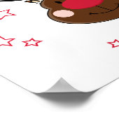 Weihnachtsmann lächeln poster (Ecke)