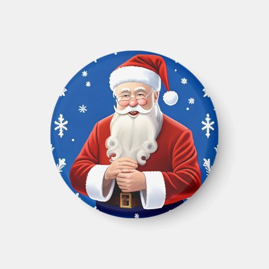 Weihnachtsmann lächelnd magnet (Vorne)