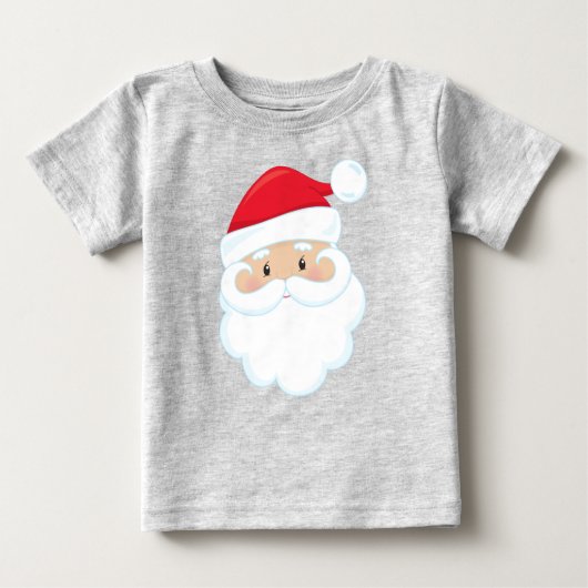 Weihnachtsmann, lächelnder Weihnachtsmann, Weihnac Baby T-shirt (Vorderseite)