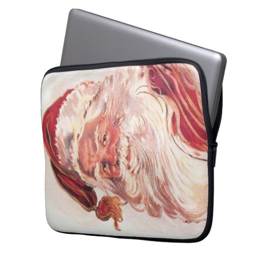 Weihnachtsmann Laptopschutzhülle (Vorderseite Links)