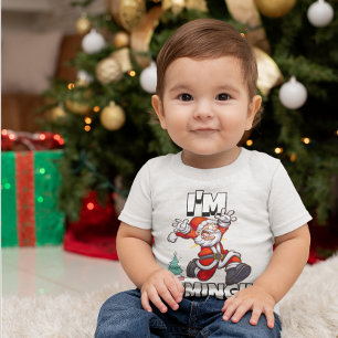 Weihnachtsmann Laufend Weihnachts Humor Urlaub Lus Baby T-shirt