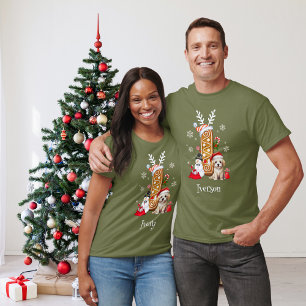 Weihnachtsmann-Lebkuchen Alphabet I Männer T-Shirt