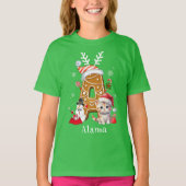 Weihnachtsmann-Lebkuchen-Brief A Girl T-Shirt (Vorderseite)