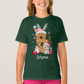 Weihnachtsmann-Lebkuchen-Brief B Girl T-Shirt (Vorderseite)