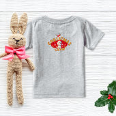 Weihnachtsmann-Lebkuchen-Brief F Girl Baby T-shirt
