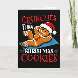 Weihnachtsmann Lebkuchenmann Kekse Lustiges Zitat  Karte