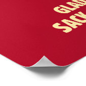 Weihnachtsmann: leerer Sack am Weihnachtsmorgen Poster (Ecke)