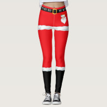 Weihnachtsmann-Leggings