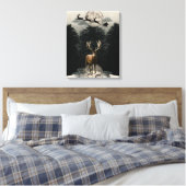 Weihnachtsmann - Leinwand Sleigh (Insitu (Schlafzimmer))