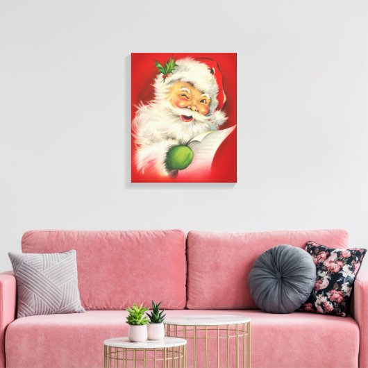Weihnachtsmann Leinwanddruck (Insitu (Wohnzimmer))