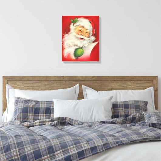 Weihnachtsmann Leinwanddruck (Insitu (Schlafzimmer))