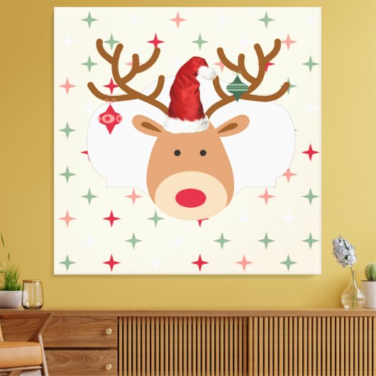 Weihnachtsmann Leinwanddruck (Insitu (Wohnzimmer))