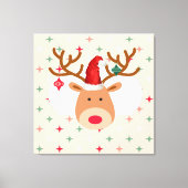 Weihnachtsmann Leinwanddruck (Vorderseite)